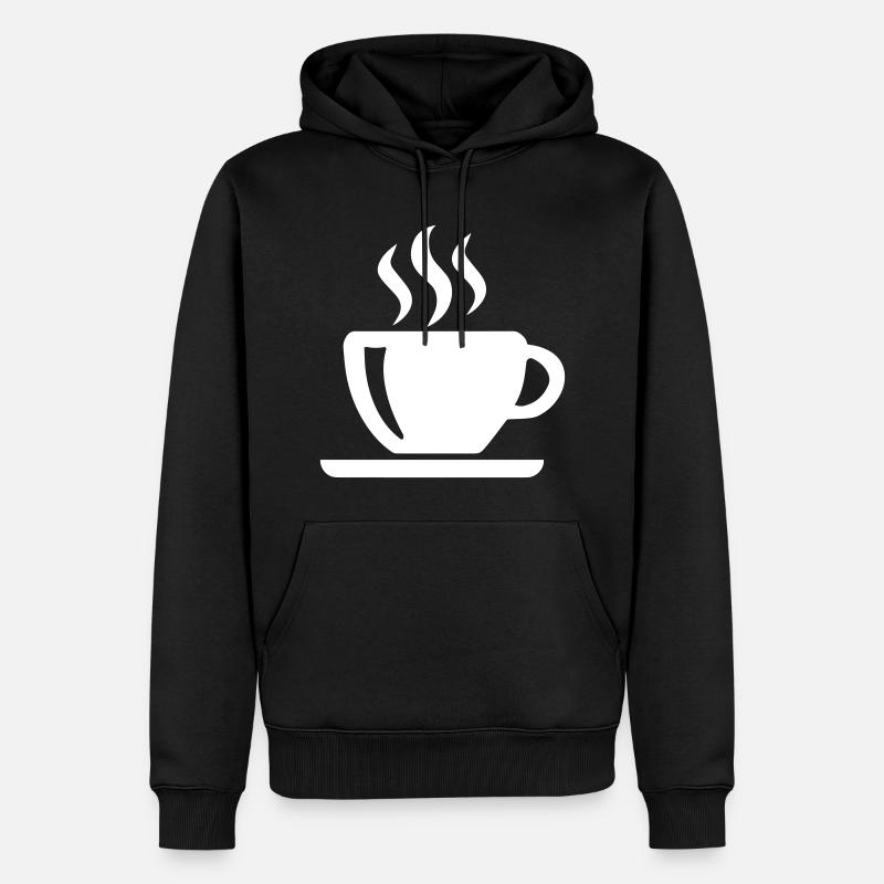 Tasse à café - Sweat à capuche Premium bio Homme - noir