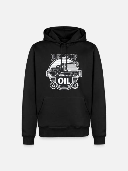 Just stop oil - Men’s Premium Organic Hoodie - black