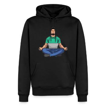 Programmer Coder Software Developer - Men’s Premium Organic Hoodie - black - Front - Nico (187cm)