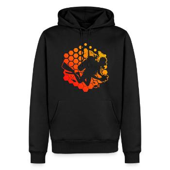 Plongeur Plongée Libre Plongée Homme - Sweat à capuche Premium bio Homme - noir - Devant - Nico (187cm)
