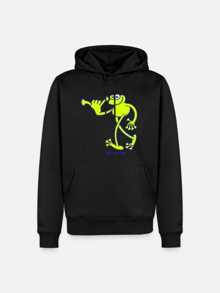 Hawaiian Frog - Men’s Premium Organic Hoodie - black