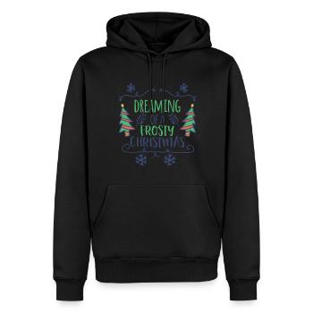 Frohe Weihnachten - Männer Premium Bio Hoodie - Schwarz - Vorne - Nico (187cm)