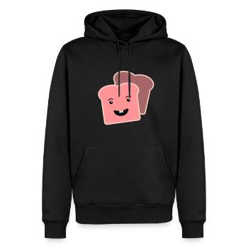 Pink Toasts Geschenk - Männer Premium Bio Hoodie - Schwarz - Vorne - Nico (187cm)