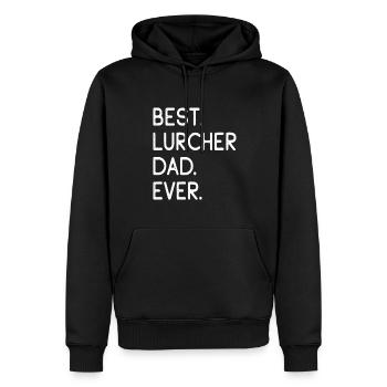 Lurcher - Männer Premium Bio Hoodie - Schwarz - Vorne - Nico (187cm)
