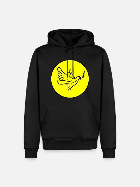 Pigeon Circle - Men’s Premium Organic Hoodie - black