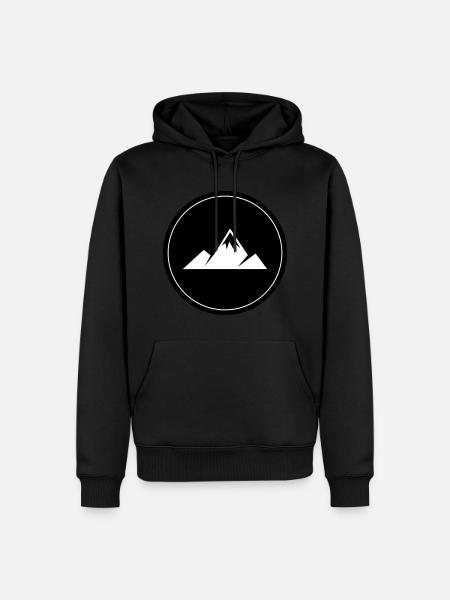 Berge Kreis - Men’s Premium Organic Hoodie - black