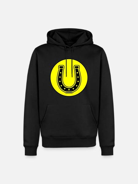 Horseshoe Symbol - Men’s Premium Organic Hoodie - black
