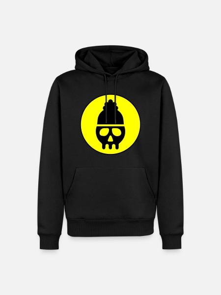 Skull head icon - Men’s Premium Organic Hoodie - black