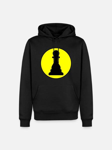 Pièce d’échecs Runner Bauer - Sweat à capuche Premium bio Homme - noir