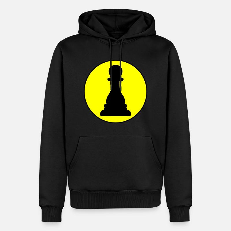 Pièce d’échecs Runner Bauer - Sweat à capuche Premium bio Homme - noir