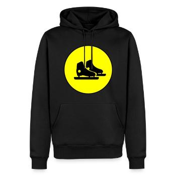 Patins de patinage artistique - Sweat à capuche Premium bio Homme - noir - Devant - Nico (187cm)