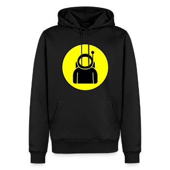 Astronaut icon icon - Men’s Premium Organic Hoodie - black - Front - Nico (187cm)