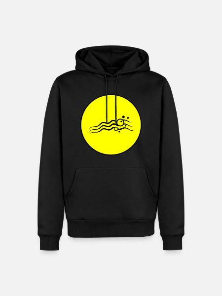 Wave icon icon - Men’s Premium Organic Hoodie - black