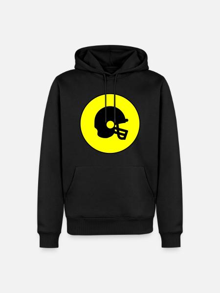 Football Helmet icon - Men’s Premium Organic Hoodie - black