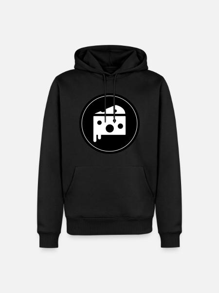 Käse Symbol Cheese - Männer Premium Bio Hoodie - Schwarz