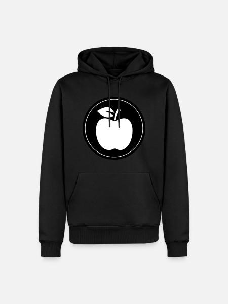 Apple Symbol - Men’s Premium Organic Hoodie - black