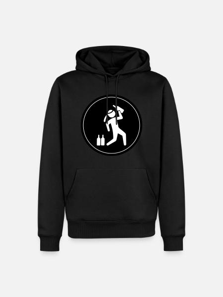 Drunk Party Drinking Circle - Men’s Premium Organic Hoodie - black