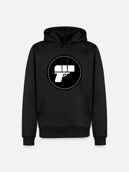 Waffe Money Rain Kreis - Männer Premium Bio Hoodie - Schwarz