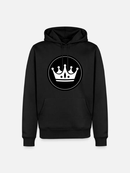 Crown Symbol - Men’s Premium Organic Hoodie - black