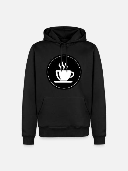 Kaffeetasse Kaffee - Männer Premium Bio Hoodie - Schwarz