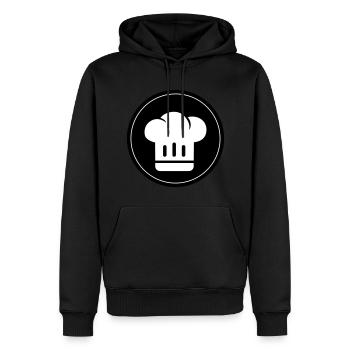 Kochmütze Koch - Männer Premium Bio Hoodie - Schwarz - Vorne - Nico (187cm)