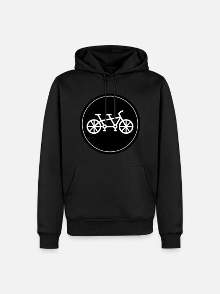 Bicycle tandem - Men’s Premium Organic Hoodie - black
