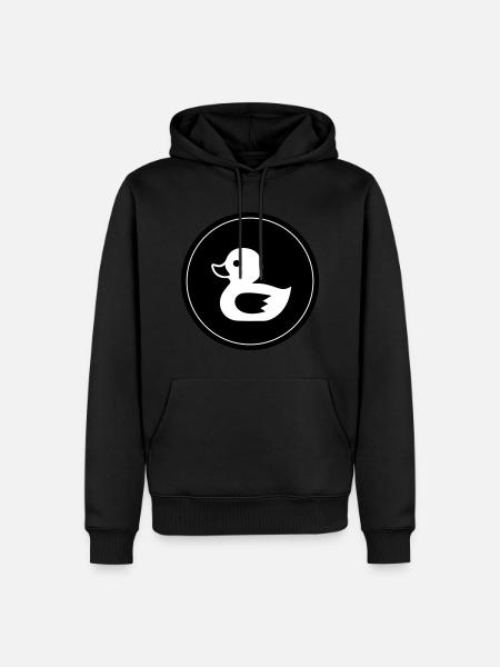 Icône de canard - Sweat à capuche Premium bio Homme - noir