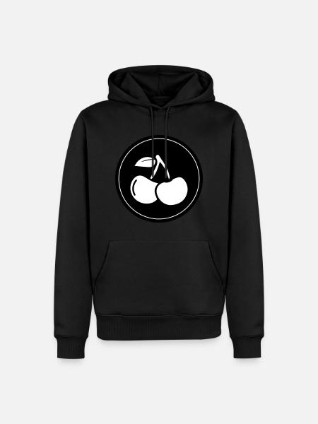 Cherry fruit - Men’s Premium Organic Hoodie - black