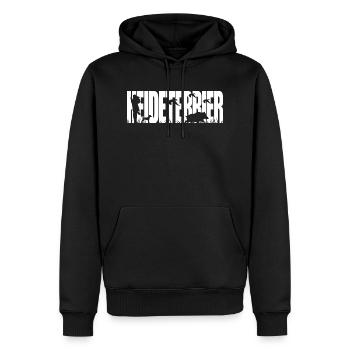 HEIDETERRIER Jagdhund Jagdhunde Wilsigns - Männer Premium Bio Hoodie - Schwarz - Vorne - Nico (187cm)