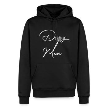 HUND MUTTER Rose Rose - Männer Premium Bio Hoodie - Schwarz - Vorne - Nico (187cm)