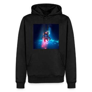 Deep Sea Astronaut - Männer Premium Bio Hoodie - Schwarz - Vorne - Nico (187cm)