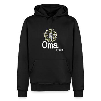 Oma 2023 - Werdende Oma 2023 - Männer Premium Bio Hoodie - Schwarz - Vorne - Nico (187cm)