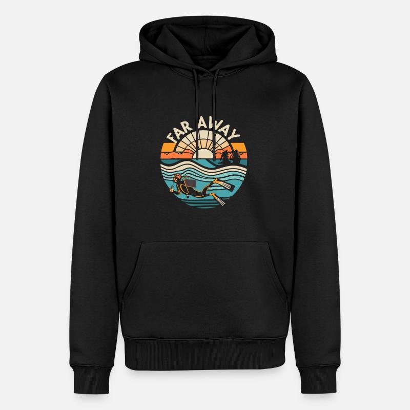 Scuba Diving - Männer Premium Bio Hoodie - Schwarz