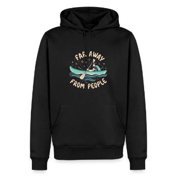 Rudern - Männer Premium Bio Hoodie - Schwarz - Vorne - Nico (187cm)