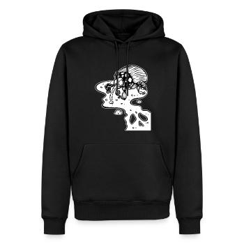 Gothic Scary Floh - Männer Premium Bio Hoodie - Schwarz - Vorne - Nico (187cm)