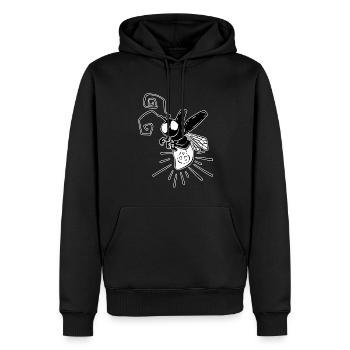 frightening dragonfly - Men’s Premium Organic Hoodie - black - Front - Nico (187cm)