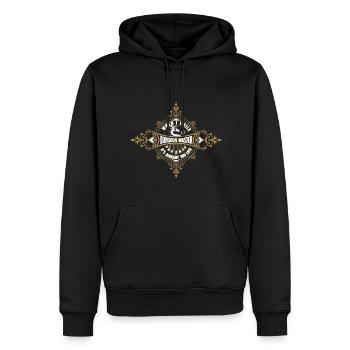 DM When I smile it's already too late - Men’s Premium Organic Hoodie - black - Front - Nico (187cm)