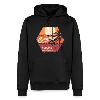 Original 1997 Cadeau D’anniversaire 1997 Rétro - Sweat à capuche Premium bio Homme - noir - Devant - Nico (187cm)