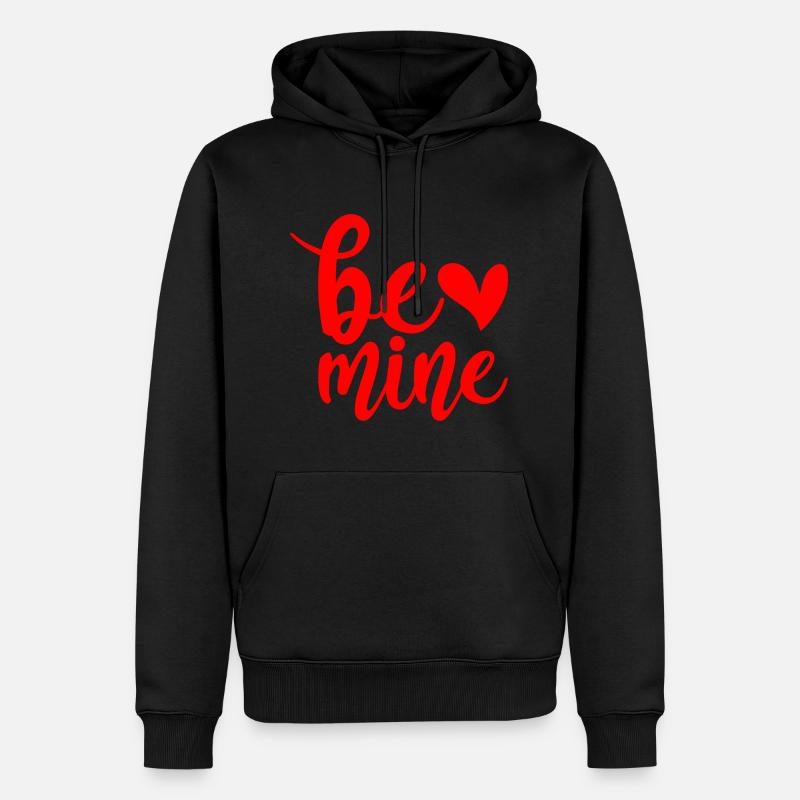 Be Mine - Männer Premium Bio Hoodie - Schwarz