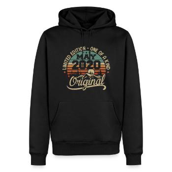 Mai 2020 Geburtstag Mai 2020 Geschenk 2020 Mai - Männer Premium Bio Hoodie - Schwarz - Vorne - Nico (187cm)