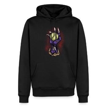 Cadeau d’Halloween Baseball Skeleton Killer Horror - Sweat à capuche Premium bio Homme - noir - Devant - Nico (187cm)