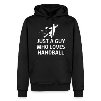 Handball Handball Player Saying Gift - Men’s Premium Organic Hoodie - black - Front - Nico (187cm)