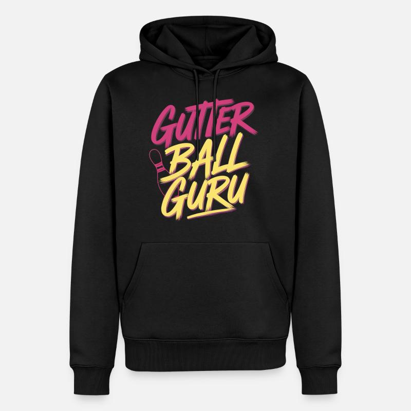 Gutter Ball Guru 13 - Männer Premium Bio Hoodie - Schwarz