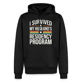 I Survived My Husband's Residency Program 9 - Männer Premium Bio Hoodie - Schwarz - Vorne - Nico (187cm)