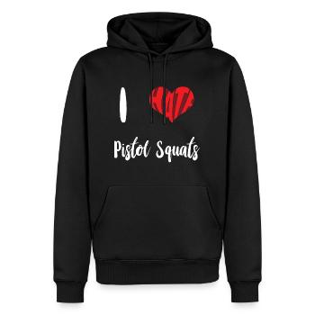 Hasspistole Kniebeuge Stopp Hass Anti Hass - Männer Premium Bio Hoodie - Schwarz - Vorne - Nico (187cm)