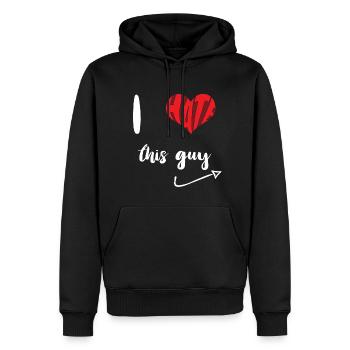 Hasse diesen Kerl Stopp Hass Anti Hass - Männer Premium Bio Hoodie - Schwarz - Vorne - Nico (187cm)