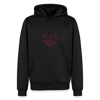Kein Hass Abneigung Stopp Hass Anti Hass - Männer Premium Bio Hoodie - Schwarz - Vorne - Nico (187cm)