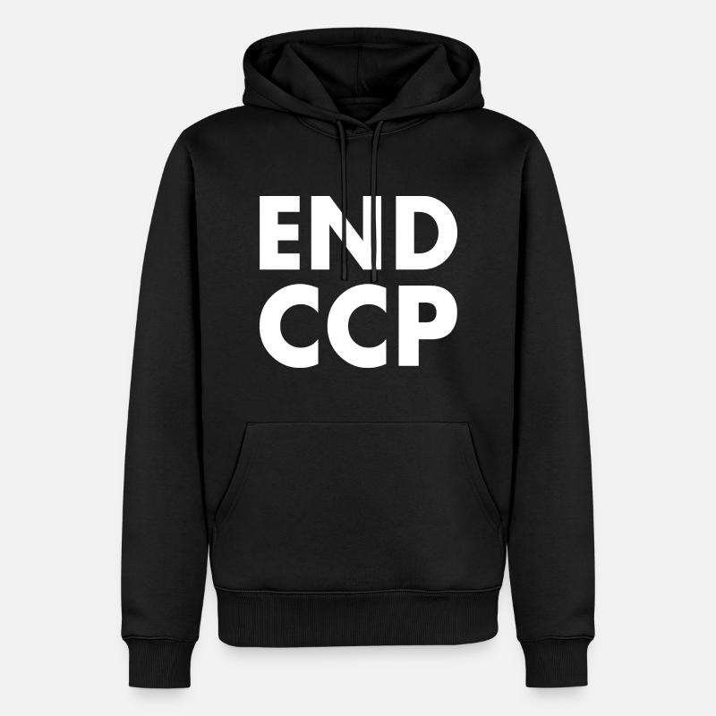 End ccp - Sweat à capuche Premium bio Homme - noir