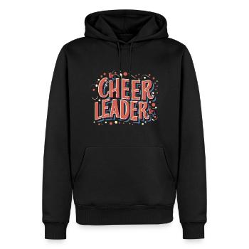 Cheerleading - Männer Premium Bio Hoodie - Schwarz - Vorne - Nico (187cm)