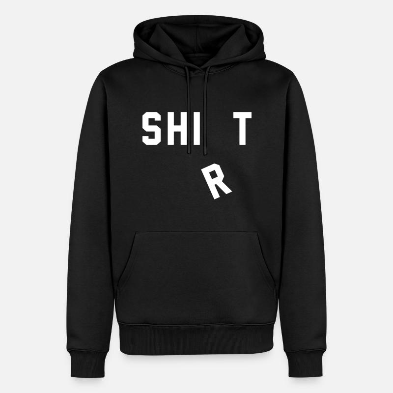 Hemd-Scheiße - Männer Premium Bio Hoodie - Schwarz